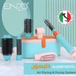 ⁦ENZO PROFESSIONAL Kit Supersonic Air Styler 6 en 1 - طقم مصفف الشعر⁩ - الصورة ⁦2⁩