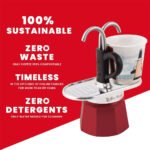 ⁦Cafetière 2 Tasses avec 2 Fontaine - ماكينة تحضير القهوة⁩ - الصورة ⁦2⁩