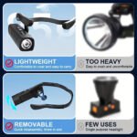 ⁦Lampe Frontale Rechargeable 1000 Lumen Avec Sensor de Mouvement et 5 Modes de Lumière⁩ - الصورة ⁦3⁩