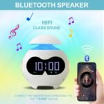 ⁦Réveil Émotionnel avec Veilleuse et Haut-Parleur Bluetooth – منبه مع ضوء ليلي ومكبر صوت بلوتوث⁩ - الصورة ⁦2⁩