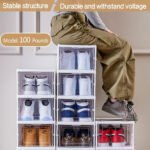 ⁦Étagère à chaussures pliable transparente à 6 niveaux facile à ranger - منظم أحذية قابل للطي وسهل التركيب⁩ - الصورة ⁦6⁩