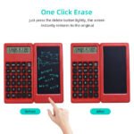 ⁦Calculatrice pliable et numérique avec tablette d'écriture LCD 6 pouces - آلة حاسبة ولوحة كتابة 2في1⁩ - الصورة ⁦6⁩