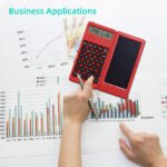 ⁦Calculatrice pliable et numérique avec tablette d'écriture LCD 6 pouces - آلة حاسبة ولوحة كتابة 2في1⁩ - الصورة ⁦5⁩