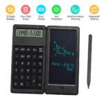 ⁦Calculatrice pliable et numérique avec tablette d'écriture LCD 6 pouces - آلة حاسبة ولوحة كتابة 2في1⁩ - الصورة ⁦4⁩