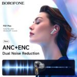 ⁦Écouteurs sans fil Bluetooth V5.4 FQ1 Plus ANC BOROFONE - سماعات أذن لاسلكية⁩ - الصورة ⁦3⁩