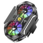 ⁦Refroidisseur de téléphone portable à double ventilateur FS06 - مبرد هواتف⁩ - الصورة ⁦3⁩