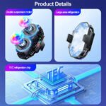 ⁦Refroidisseur de téléphone portable à double ventilateur FS06 - مبرد هواتف⁩ - الصورة ⁦7⁩