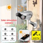 ⁦Fausse Caméras de Vidéosurveillance à énergie Solaire avec Clignotant Rouge LED⁩ - الصورة ⁦3⁩