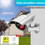 ⁦Fausse Caméras de Vidéosurveillance à énergie Solaire avec Clignotant Rouge LED⁩ - الصورة ⁦4⁩