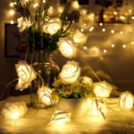 Guirlande Fleurs à 10 Pcs - 2m - Branchement direct avec secteur décoration idéale pour chambre