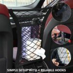 ⁦Filet de Rangement Universel en Maille pour Siège Auto - حاجز أطفال ومنظم أغراض⁩ - الصورة ⁦7⁩