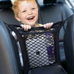 ⁦Filet de Rangement Universel en Maille pour Siège Auto - حاجز أطفال ومنظم أغراض⁩ - الصورة ⁦5⁩