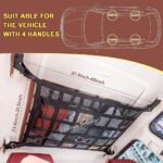 ⁦Filet de Rangement pour Toit Voiture Intérieur - منظم أغراض في سقف السيارة⁩ - الصورة ⁦3⁩