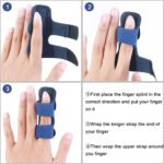 ⁦Attelle de doigt réglable avec barre en aluminium pour correction des doigts⁩ - الصورة ⁦7⁩