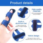 ⁦Attelle de doigt réglable avec barre en aluminium pour correction des doigts⁩ - الصورة ⁦2⁩