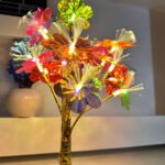 ⁦Lampe de Table Fleurs Colorés avec LED – مصباح طاولة للديكور⁩ - الصورة ⁦2⁩