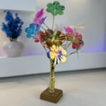 ⁦Lampe de Table Fleurs Colorés avec LED – مصباح طاولة للديكور⁩ - الصورة ⁦3⁩