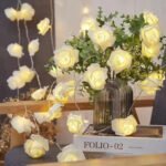 ⁦Guirlande Fleurs à 10 Pcs - 2m - Branchement direct avec secteur décoration idéale pour chambre⁩ - الصورة ⁦4⁩