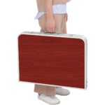 ⁦Table pliante valise Portable en métal aluminium 120 x 60 x 70 cm⁩ - الصورة ⁦5⁩