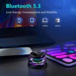 ⁦G200 Mini Haut-parleur Bluetooth magnétique sans fil avec lumière RVB - مكبر صوت مغناطيسي ومحمول⁩ - الصورة ⁦4⁩