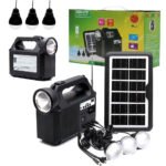 Système d’Éclairage Solaire avec Haut Parleur Bluetooth GDLITE GD8017 - طقم إنارة بالطاقة الشمسية مع مكبر صوت بلوتوث