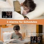⁦Réveil Numérique avec Grand Écran LED 7,2" – منبه رقمي بشاشة كبيرة⁩ - الصورة ⁦5⁩