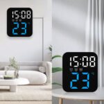 ⁦Horloge Murale Électronique avec Température GH8015 - ساعة إلكترونية مع عرض درجة الحرارة⁩ - الصورة ⁦4⁩