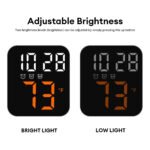 ⁦Horloge Murale Électronique avec Température GH8015 - ساعة إلكترونية مع عرض درجة الحرارة⁩ - الصورة ⁦5⁩