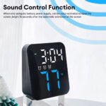 ⁦Horloge Murale Électronique avec Température GH8015 - ساعة إلكترونية مع عرض درجة الحرارة⁩ - الصورة ⁦6⁩