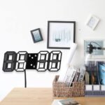 ⁦Horloge Numérique 3D LED pour Mur et bureau GH8018 – ساعة رقمية ثلاثية الأبعاد حائط و مكتب⁩ - الصورة ⁦6⁩