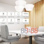⁦Horloge Numérique 3D LED pour Mur et bureau GH8018 – ساعة رقمية ثلاثية الأبعاد حائط و مكتب⁩ - الصورة ⁦4⁩