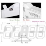 ⁦Horloge Numérique 3D LED pour Mur et bureau GH8018 – ساعة رقمية ثلاثية الأبعاد حائط و مكتب⁩ - الصورة ⁦2⁩