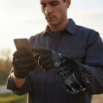 ⁦Gants Anti-dérapants pour moto avec conception d'amortissement - قفازات بخاصية اللمس وتصميم ممتص للصدمات⁩ - الصورة ⁦2⁩