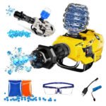 Gatling Canon Mécanique Pistolet à à Billes en Gel en Rafale -  مسدس الطلقات الكريستالية