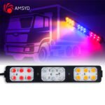 ⁦Feux stroboscopiques LED 12-24V 3 Couleur pour Véhicules 1Pcs - مصابيح إشارية ملونة⁩ - الصورة ⁦2⁩