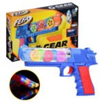 Jouet pistolet de projection avec éclairage 3D et musique