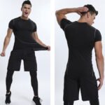 ⁦GYM Sport Kit Compression pour Hommes 3 pcs  - طقم رياضي  3 قطع⁩ - الصورة ⁦3⁩