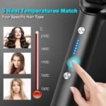⁦Brosse à cheveux chauffante en céramique 6 niveaux de chaleur  360° – Lisseur HQT-909B⁩ - الصورة ⁦5⁩