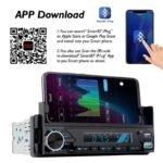 ⁦Poste radio BT In-dash 1 Din Fm Aux-in Récepteur SD USB avec support de téléphone⁩ - الصورة ⁦4⁩