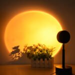 ⁦Projecteur de coucher de soleil rotatif à 180 ° USB décoration murale⁩ - الصورة ⁦5⁩