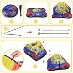 ⁦Tente de Jeu Voiture de Course Pop-Up pour Enfants – خيمة لعب سيارة سباق للأطفال مع 50 كرة بلاستيكية⁩ - الصورة ⁦6⁩