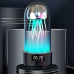 ⁦Haut-parleur Bluetooth Méduse, Aquarium avec lumière d'ambiance 7 couleurs⁩ - الصورة ⁦2⁩