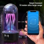⁦Haut-parleur Bluetooth Méduse, Aquarium avec lumière d'ambiance 7 couleurs⁩ - الصورة ⁦3⁩