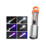 ⁦Lampe de Poche LED Multi-Fonction avec Zoom, Laser et 8 Modes d'Éclairage - Torche Étanche pour Camping d'Urgence avec Magnet⁩ - الصورة ⁦4⁩