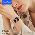 ⁦Haino Teko Germany G10 Mini Amoled Display 4 paires de bracelets - ساعة ذكية للنساء⁩ - الصورة ⁦6⁩
