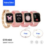 ⁦Haino Teko Germany G10 Mini Amoled Display 4 paires de bracelets - ساعة ذكية للنساء⁩ - الصورة ⁦4⁩