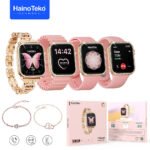 Haino Teko Germany G10 Mini Amoled Display 4 paires de bracelets - ساعة ذكية للنساء