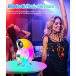 ⁦Lampe de Table avec Haut-parleur Bluetooth RGB  - مكبر صوت ومنبه على شكل محارة⁩ - الصورة ⁦5⁩