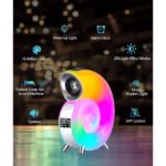 ⁦Lampe de Table avec Haut-parleur Bluetooth RGB  - مكبر صوت ومنبه على شكل محارة⁩ - الصورة ⁦7⁩