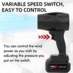 ⁦Souffleur à Jet Turbo Portable avec Batterie Lithium 24V- نافخ هواء جد قوي⁩ - الصورة ⁦2⁩